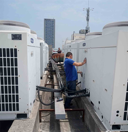 龙凤中央空调制热和不制冷系统维修方法